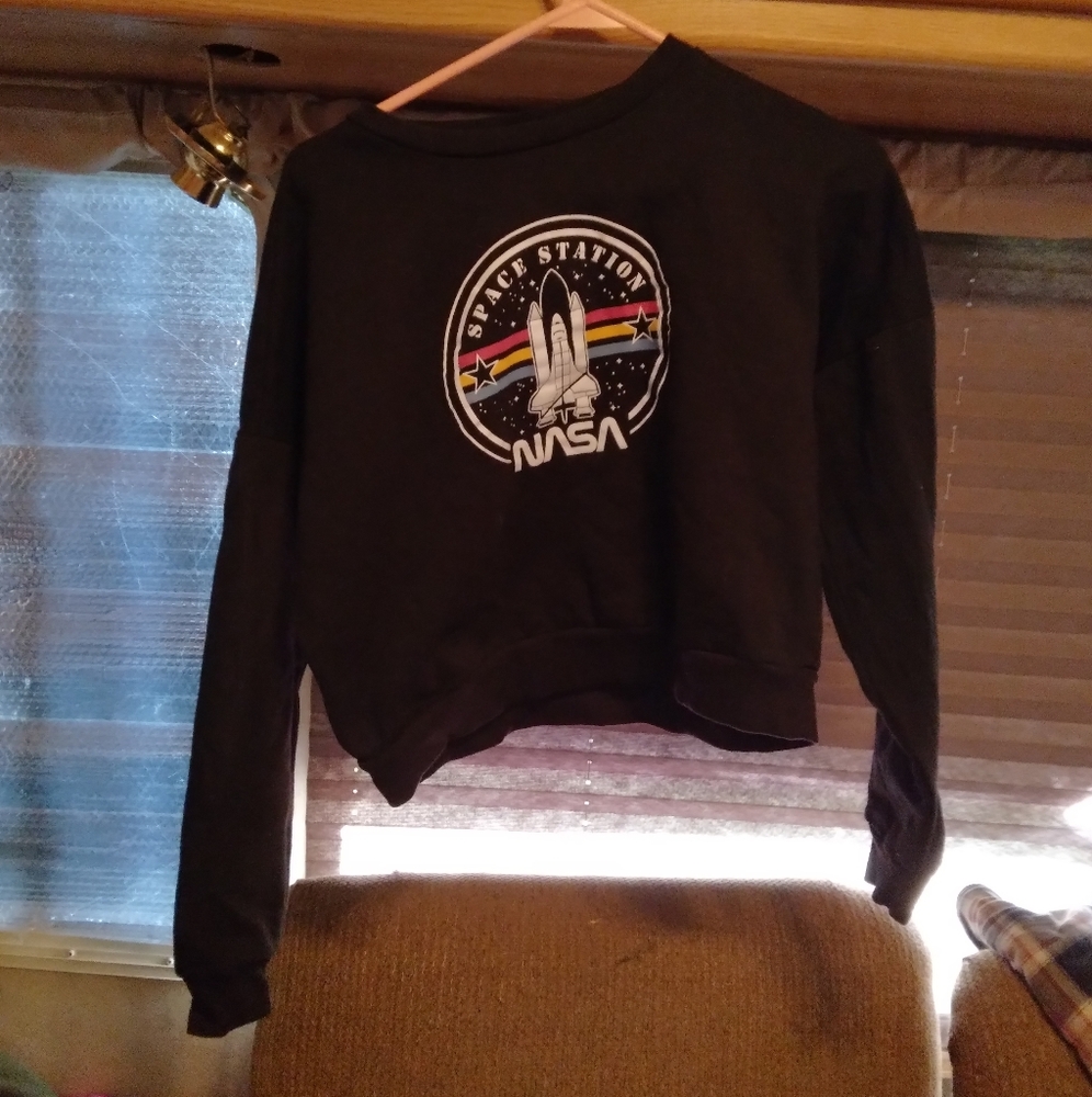 NASA crop top sweater